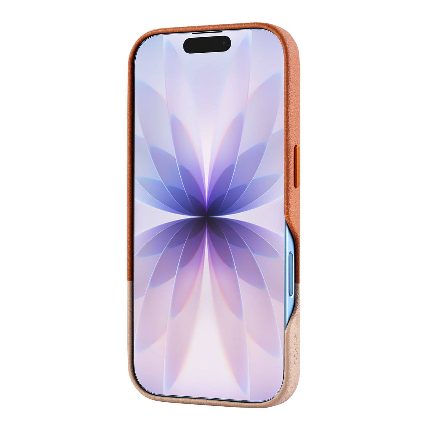 TEKNE DualTone Vegan Lederhülle für iPhone 17-Braun