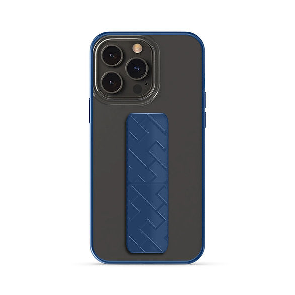 HYPHEN Grip Holder Hülle - Blau - iPhone 14 Pro Max - 6.7