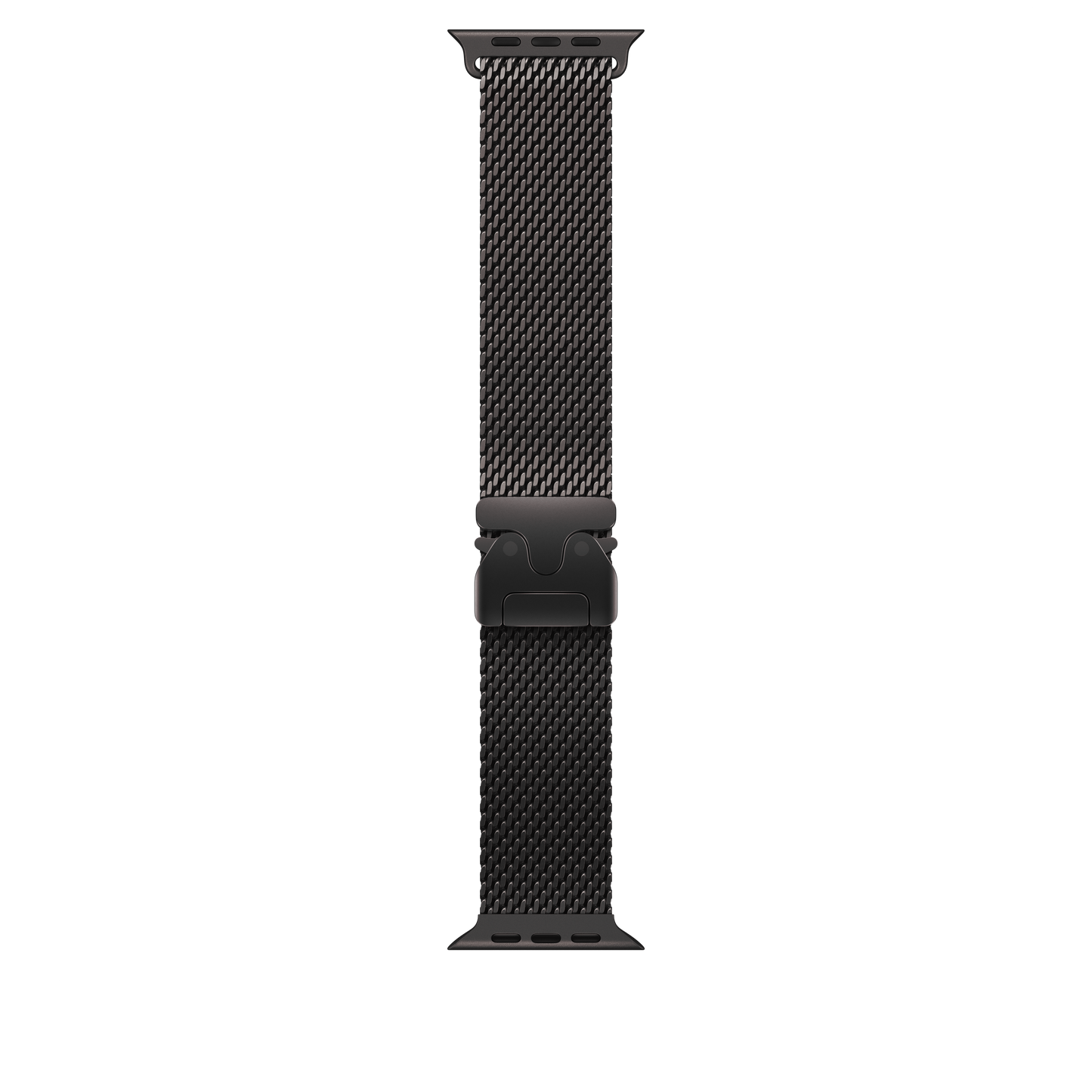 49mm Milanaise-Armband aus schwarzem Titan – Groß