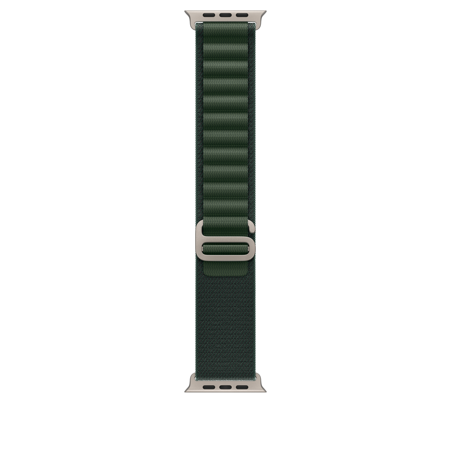 49mm Alpine Loop in Dunkelgrün - Groß - Gehäuse aus natürlichem Titan