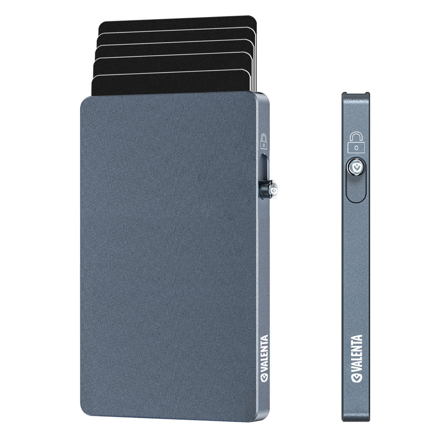 Valenta Cardprotector Aluminium Magsafe Grau