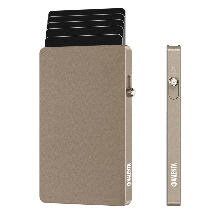 Valenta Cardprotector Aluminium MagSafe Naturtitan