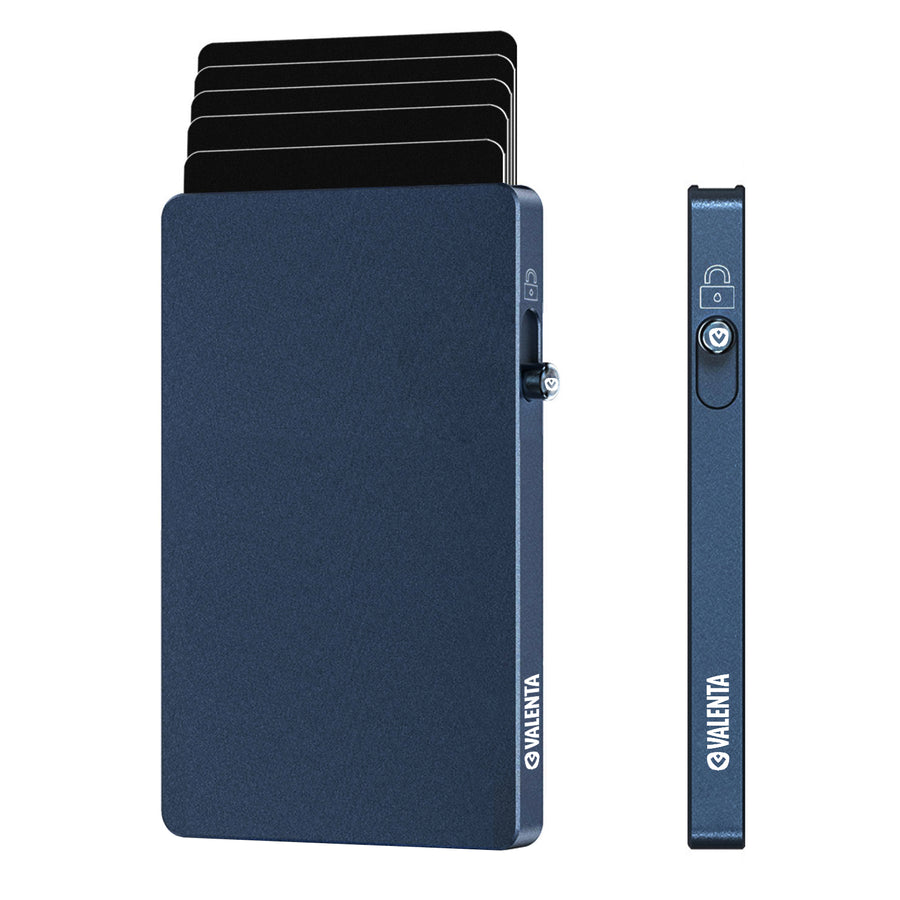 Valenta Cardprotector Aluminium Magsafe Blau Titan
