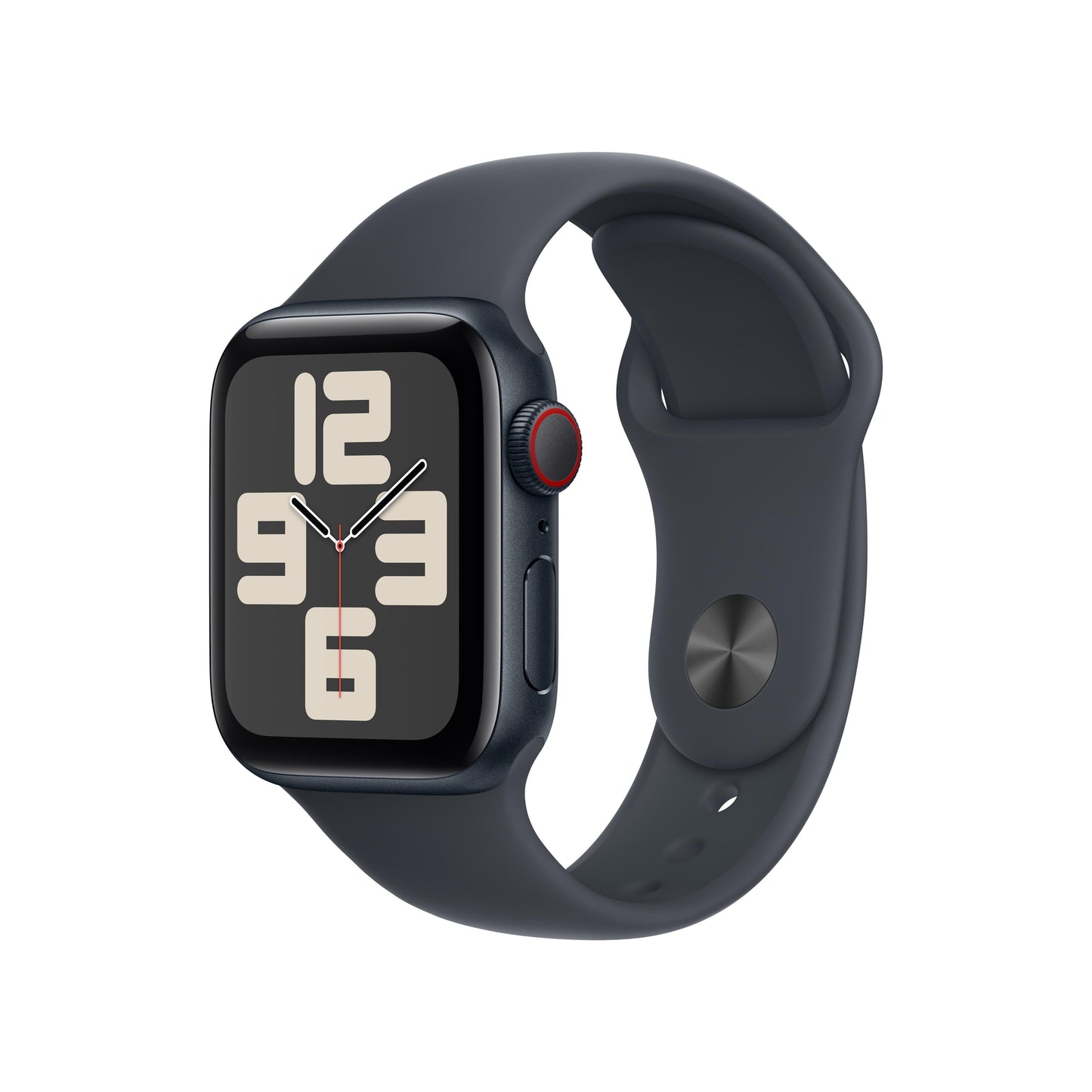 Apple Watch SE GPS + Cellular 40mm Aluminiumgehäuse Mitternacht mit Sportarmband Mitternacht – M/L