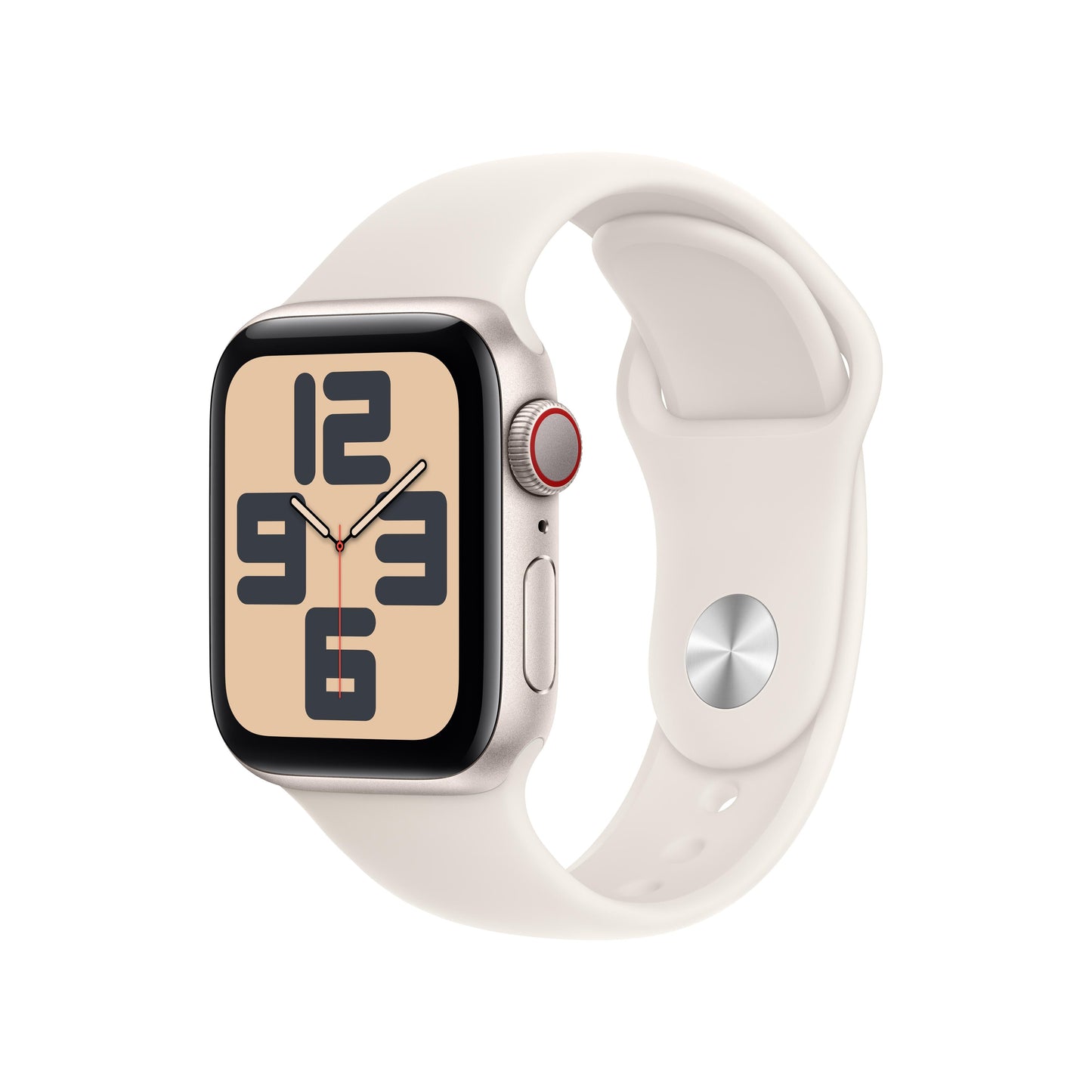 Apple Watch SE GPS + Cellular 40mm Aluminiumgehäuse Polarstern mit Sportarmband Polarstern - S/M