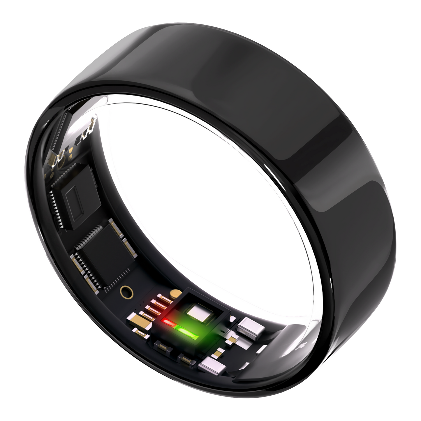ULTRAHUMAN Ring AIR – Smarter Fitness-, Schlaf- und Aktivitätstracker für Männer/Frauen (Aster Black)