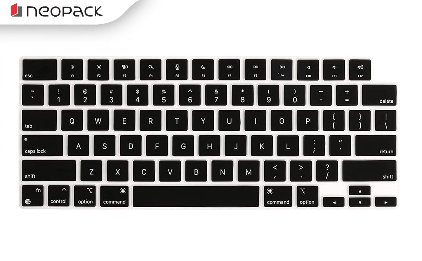 Neopack Silikon-Tastaturschutz für MacBook Air 13", M1 Serie (Schwarz)