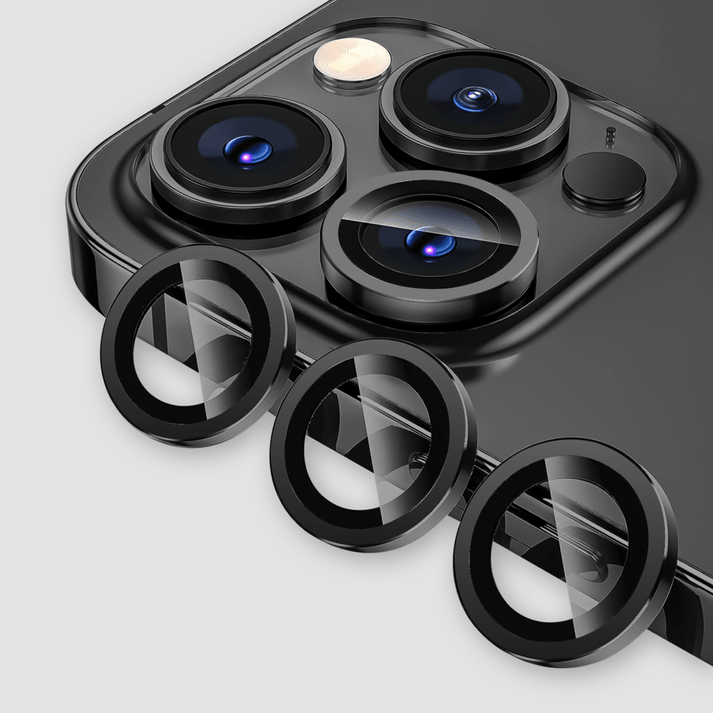 Gripp FOCAL Kameraobjektivschutz 3N1 (Kompatibel mit Apple iPhone 15 Pro & iPhone 15 Pro Max) – Grau