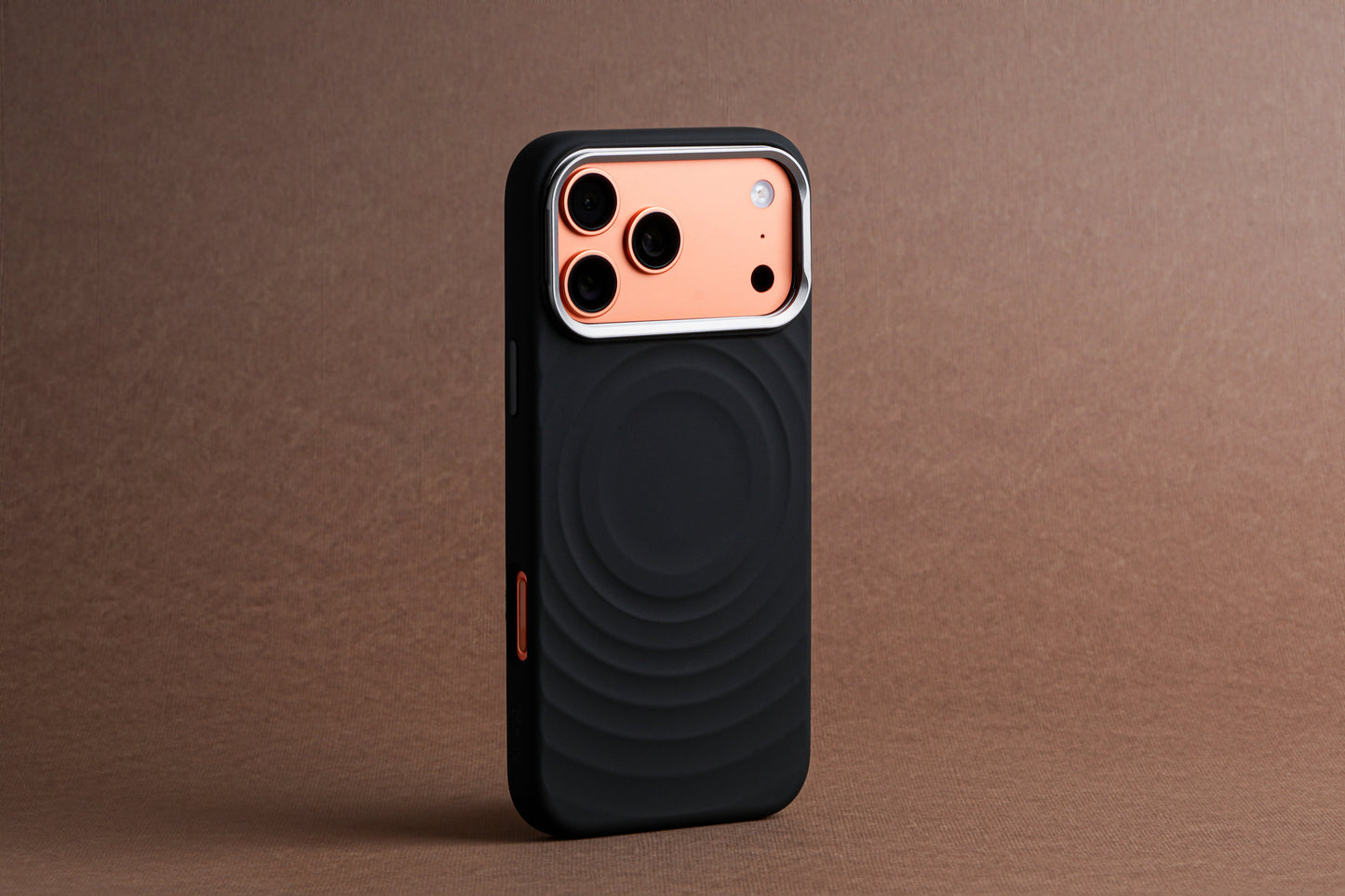 Tekne WaveStand Silikonhülle für iPhone 17 Pro Max – Schwarz