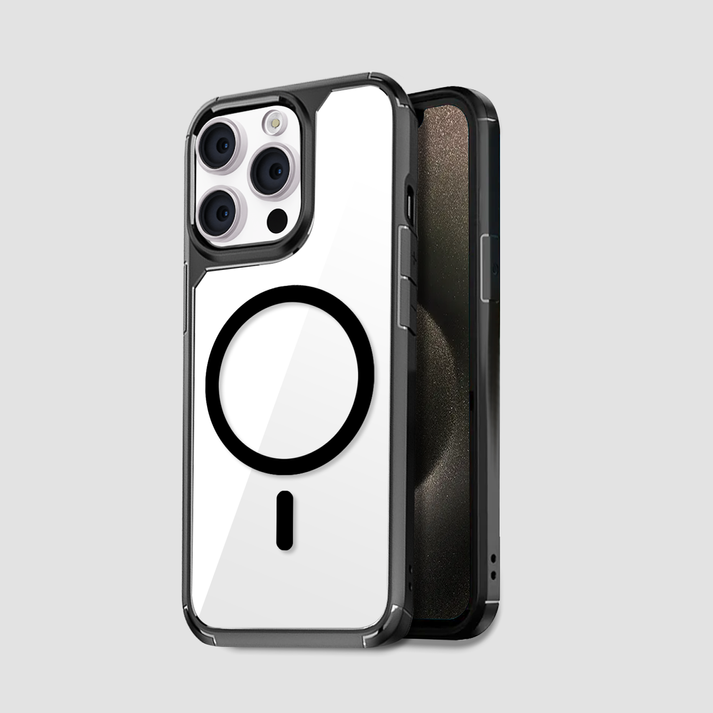 Gripp Defender Magsafe Hülle für Apple iPhone 15 Pro (6.1) - Schwarz