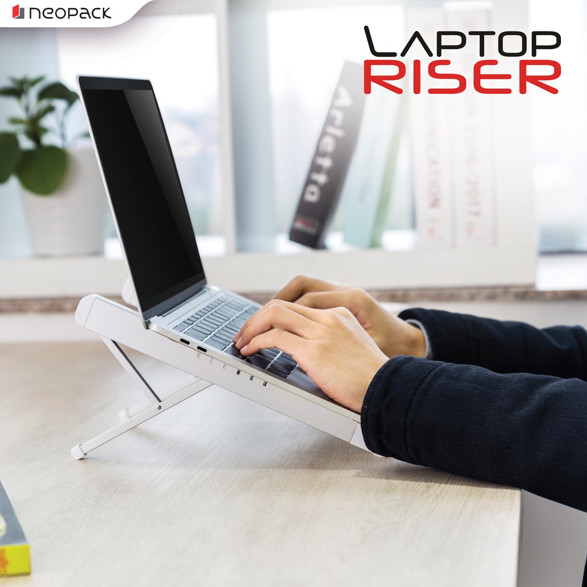Neopack Laptop-Ständer / Lapdesk für 13-Zoll- bis 16-Zoll-Laptops & MacBook - Silber