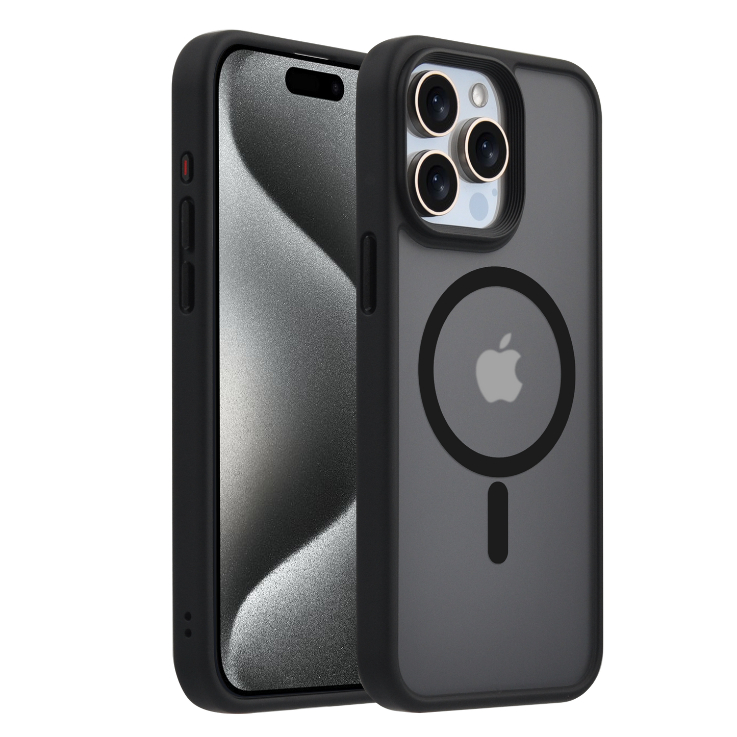 Pulse FROSTED Hülle für iPhone 15-Schwarz