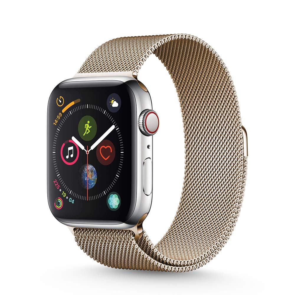 GRIPP 42/44mm Edelstahl-Metallarmband – Gold