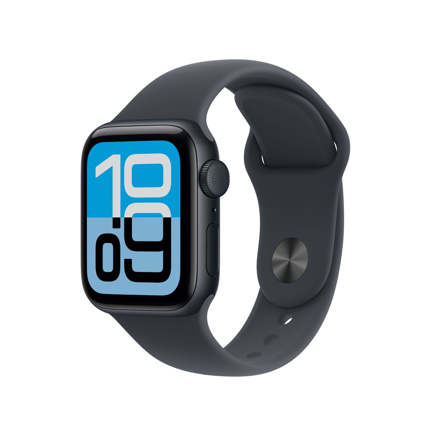 Apple Watch SE 3 GPS 40mm Mitternachtsfarbenes Aluminiumgehäuse mit Mitternachtsfarbenem Sportarmband – M/L