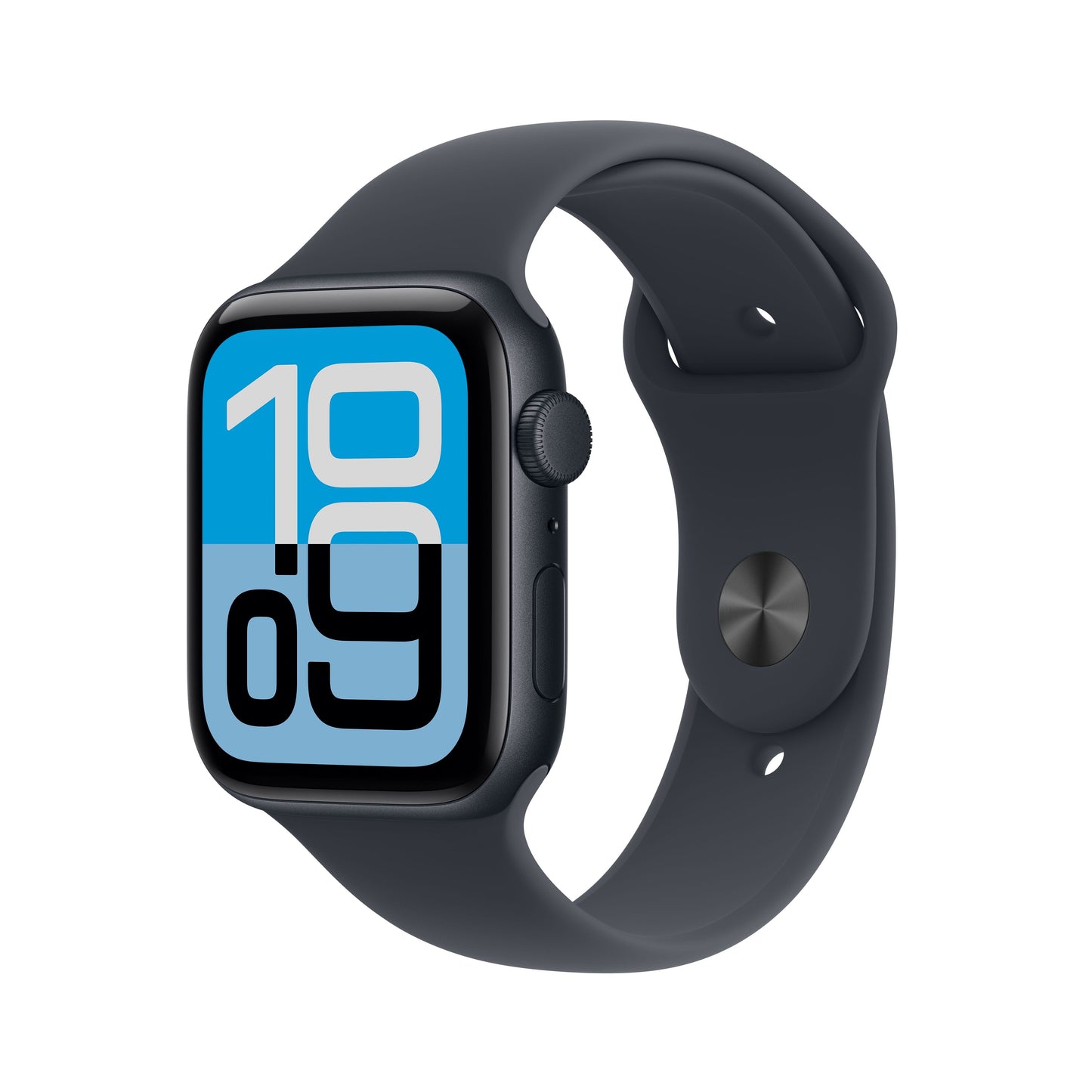 Apple Watch SE 3 GPS 44mm Aluminiumgehäuse Mitternacht mit Sportarmband Mitternacht – M/L
