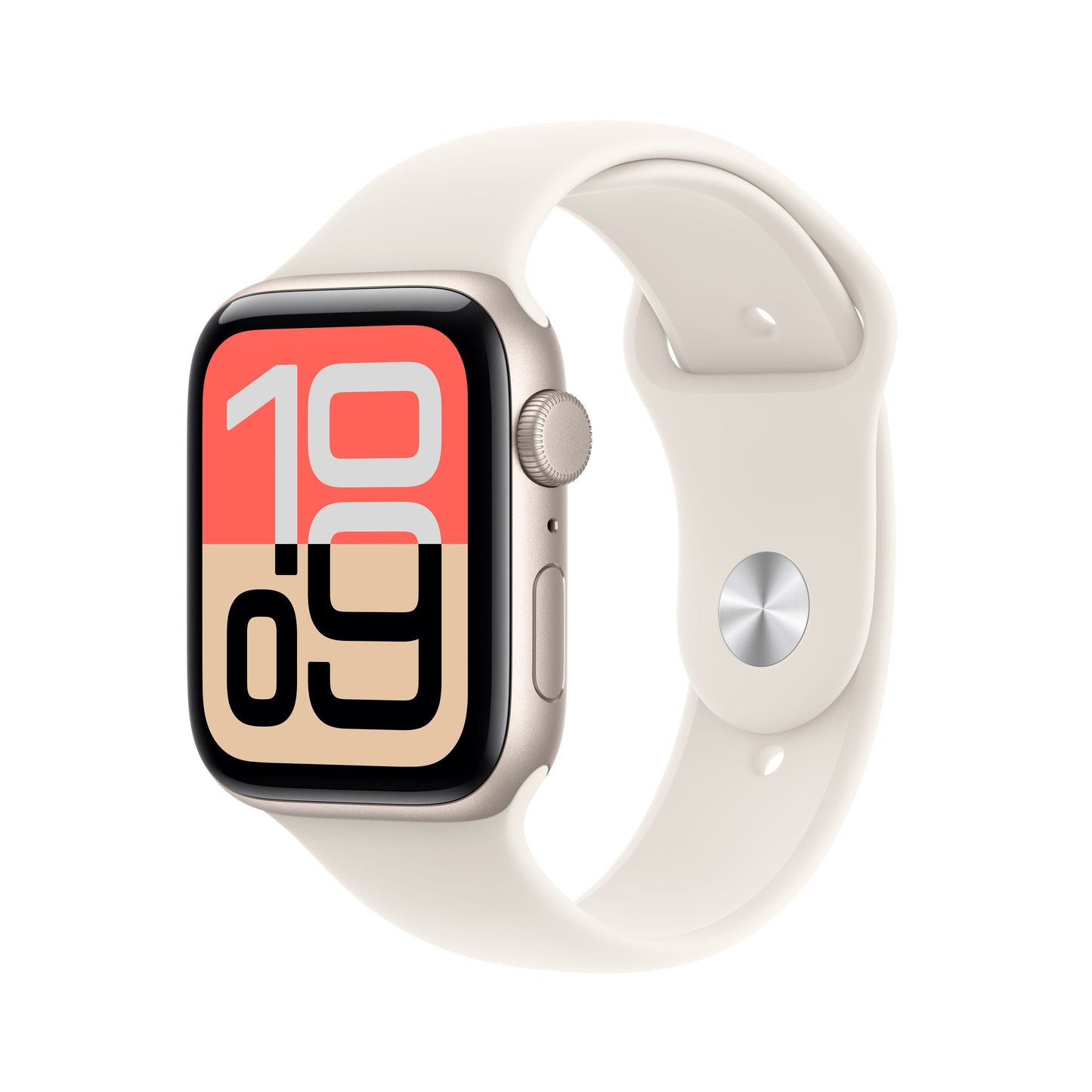 Apple Watch SE 3 GPS 44mm Starlight Aluminiumgehäuse mit Starlight Sportarmband - S/M
