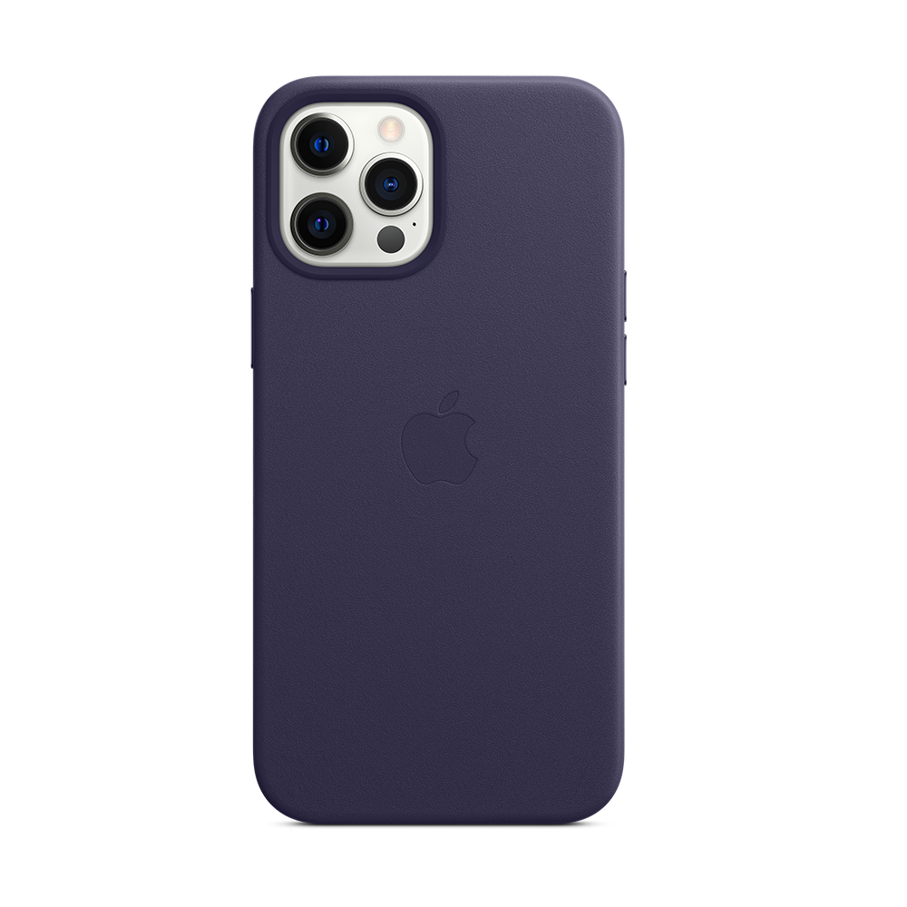 Apple Leder Case mit MagSafe für iPhone 12 Pro Max - Deep Violet