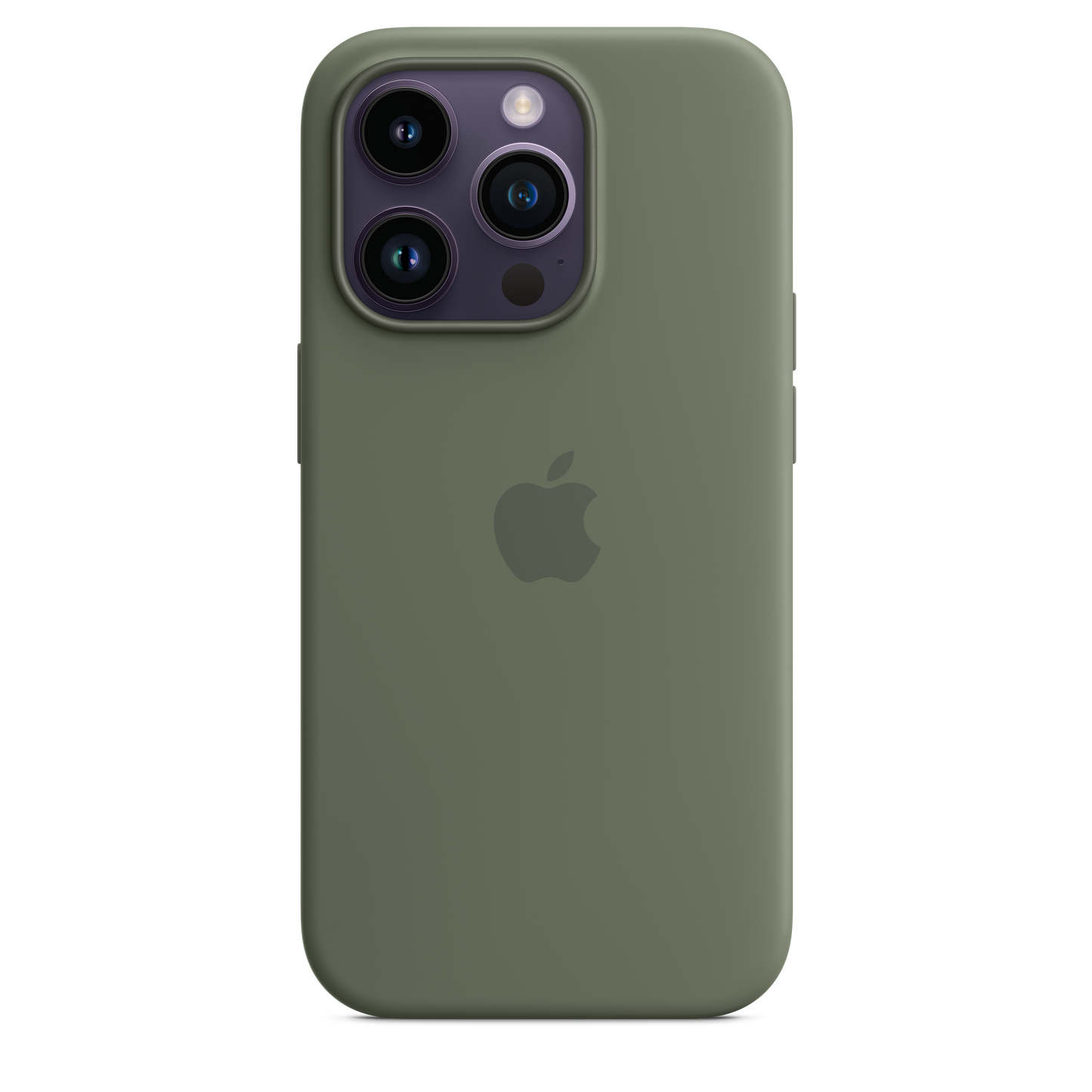 iPhone 14 Pro Silikon Case mit MagSafe – Olive