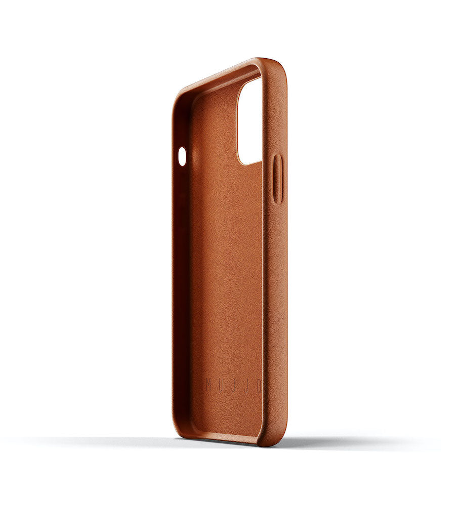 Mujjo Full Leather Hülle für iPhone 12 & 12 Pro