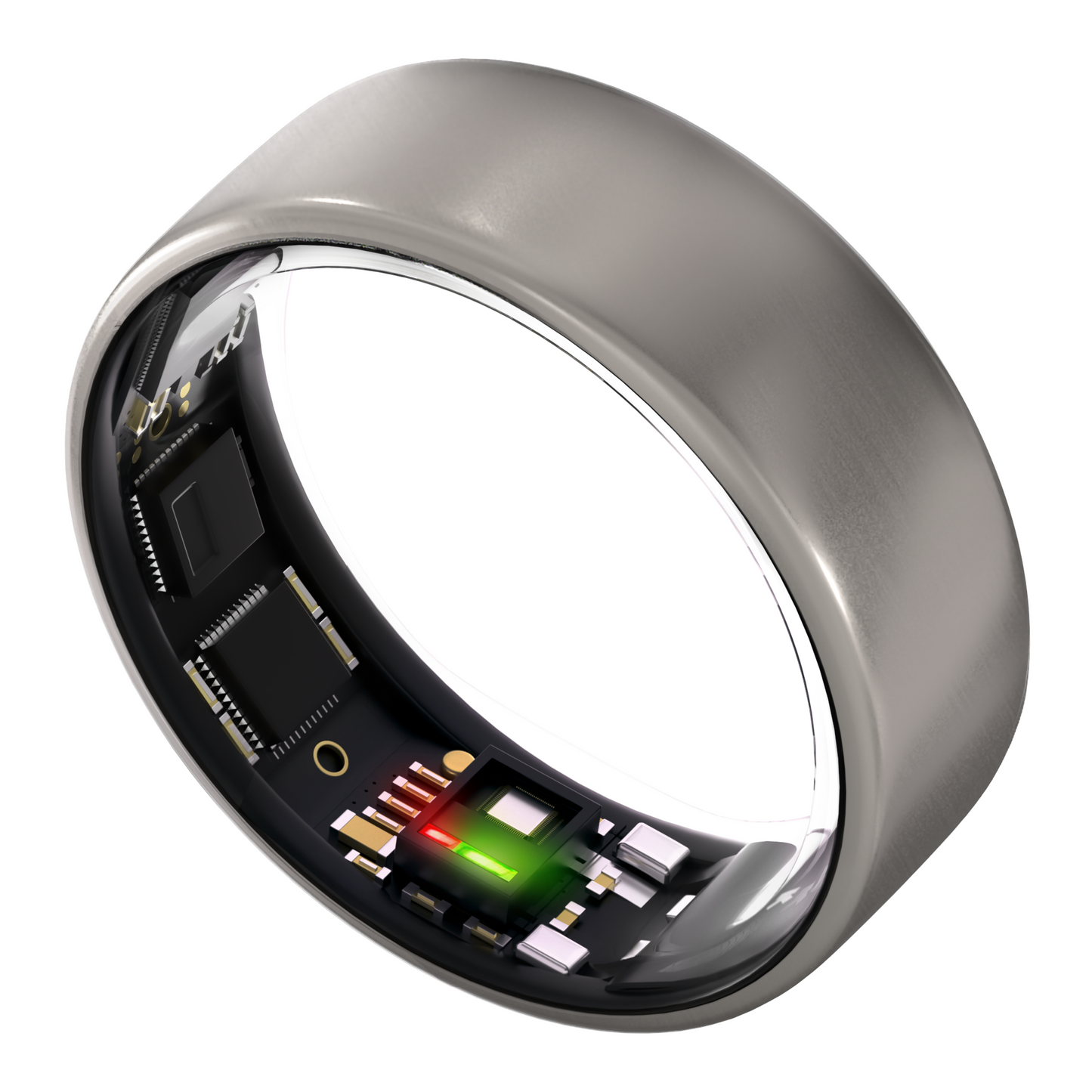 ULTRAHUMAN Ring AIR – Smarter Fitness-, Schlaf- & Aktivitätstracker für Herren/Damen (Space Silver) - Größenbestimmungsset