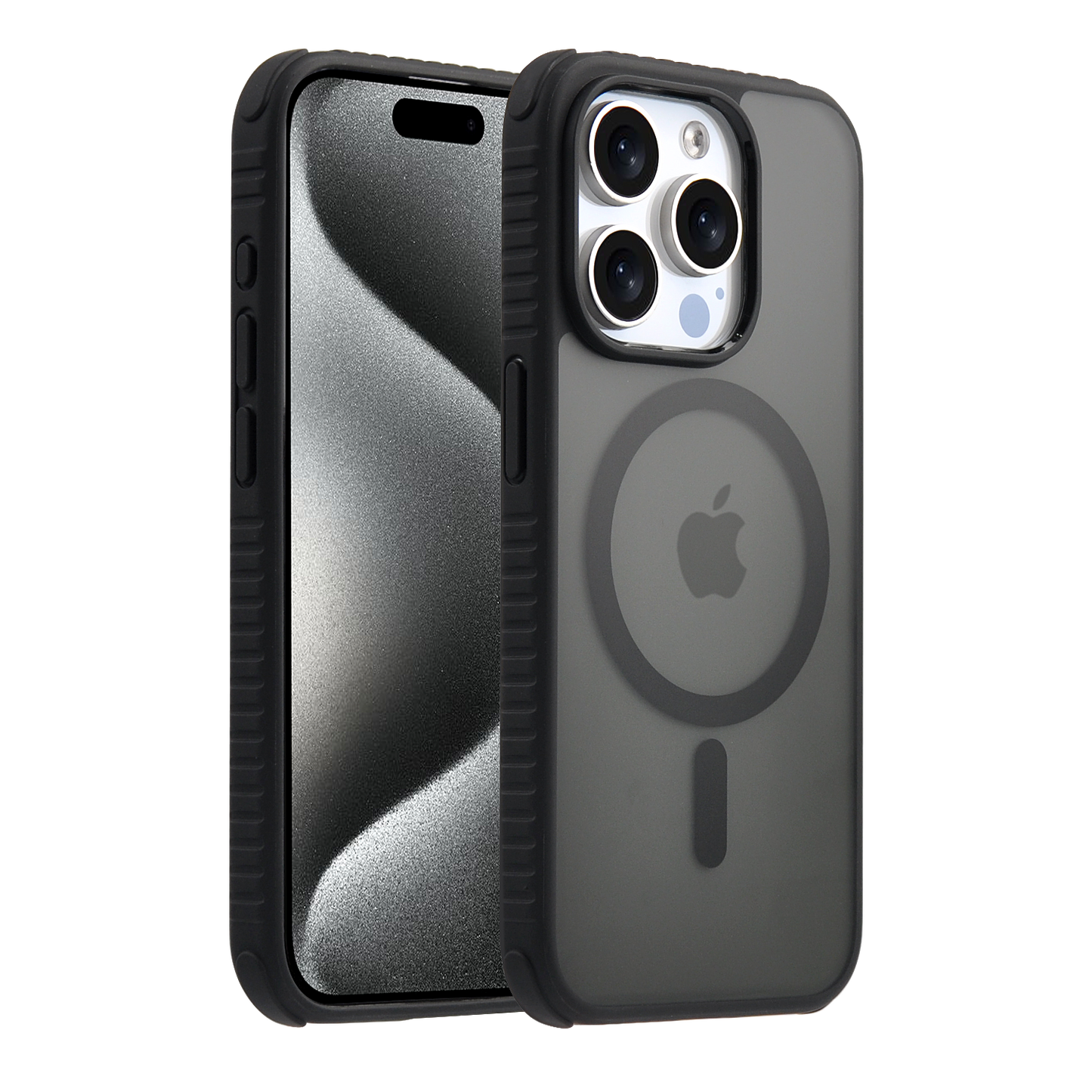 Pulse Tire MagSafe Hülle für iPhone 15 Pro Max Schwarz