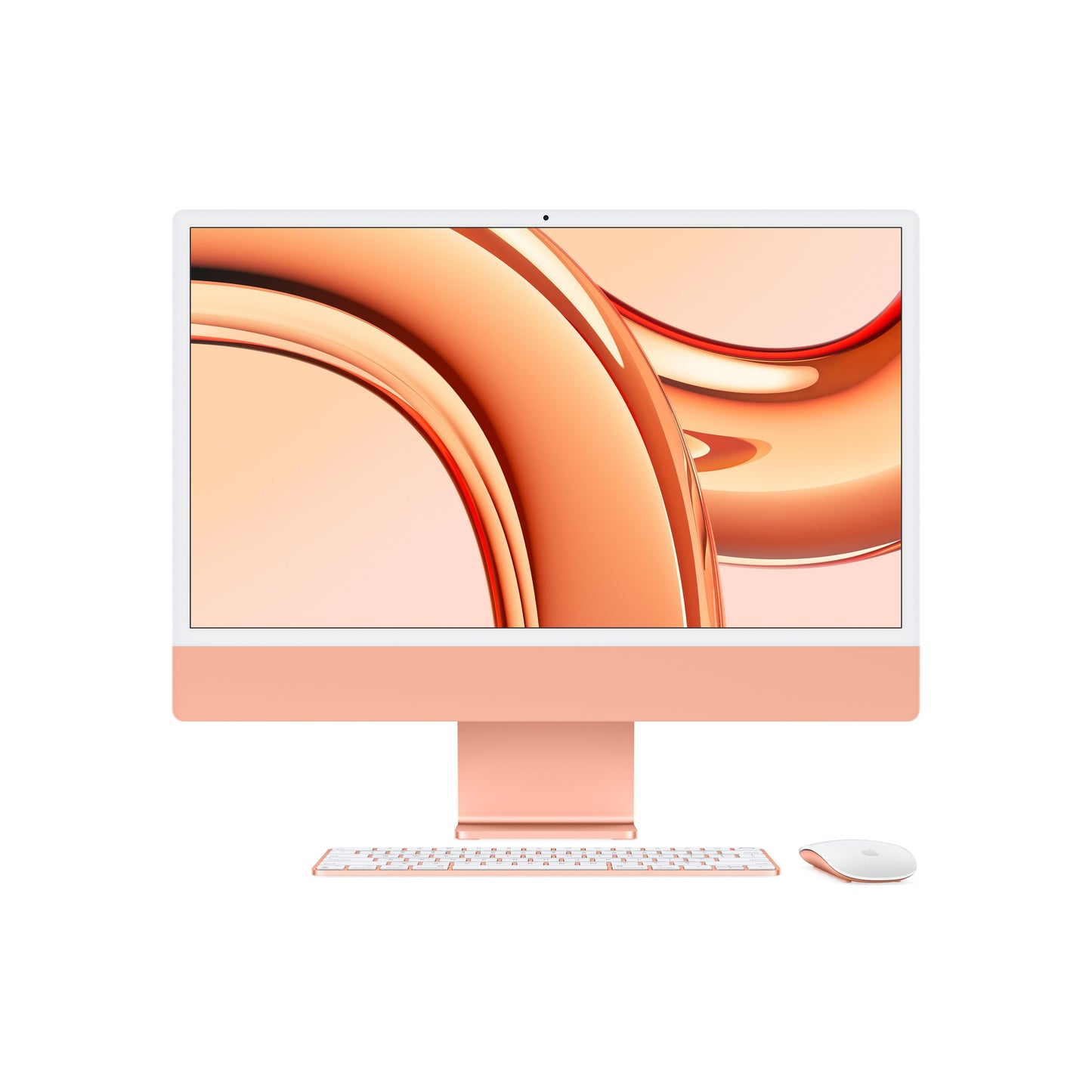24‑Zoll iMac mit Retina 4.5K Display: Apple M3 Chip mit 8‑Core CPU und 10‑Core GPU, 256 GB SSD – Orange