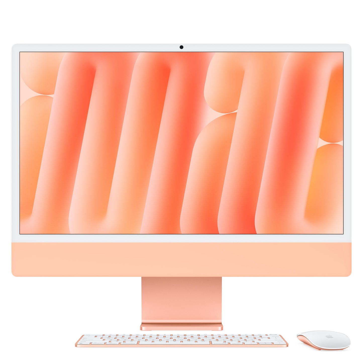 24-Zoll iMac mit Retina 4.5K Display: Apple M4 Chip mit 10-Core CPU und 10-Core GPU, 256 GB SSD - Orange