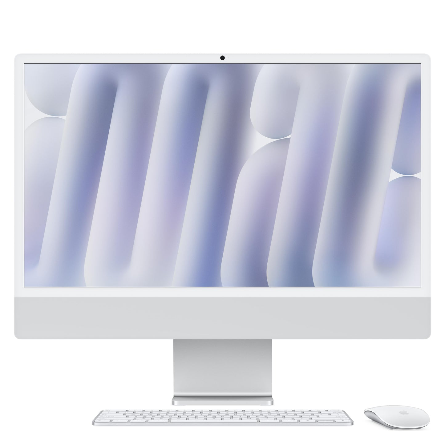 24-Zoll iMac mit Retina 4.5K Display: Apple M4 Chip mit 10-Core CPU und 10-Core GPU, 256 GB SSD, Nanotexturglas – Silber
