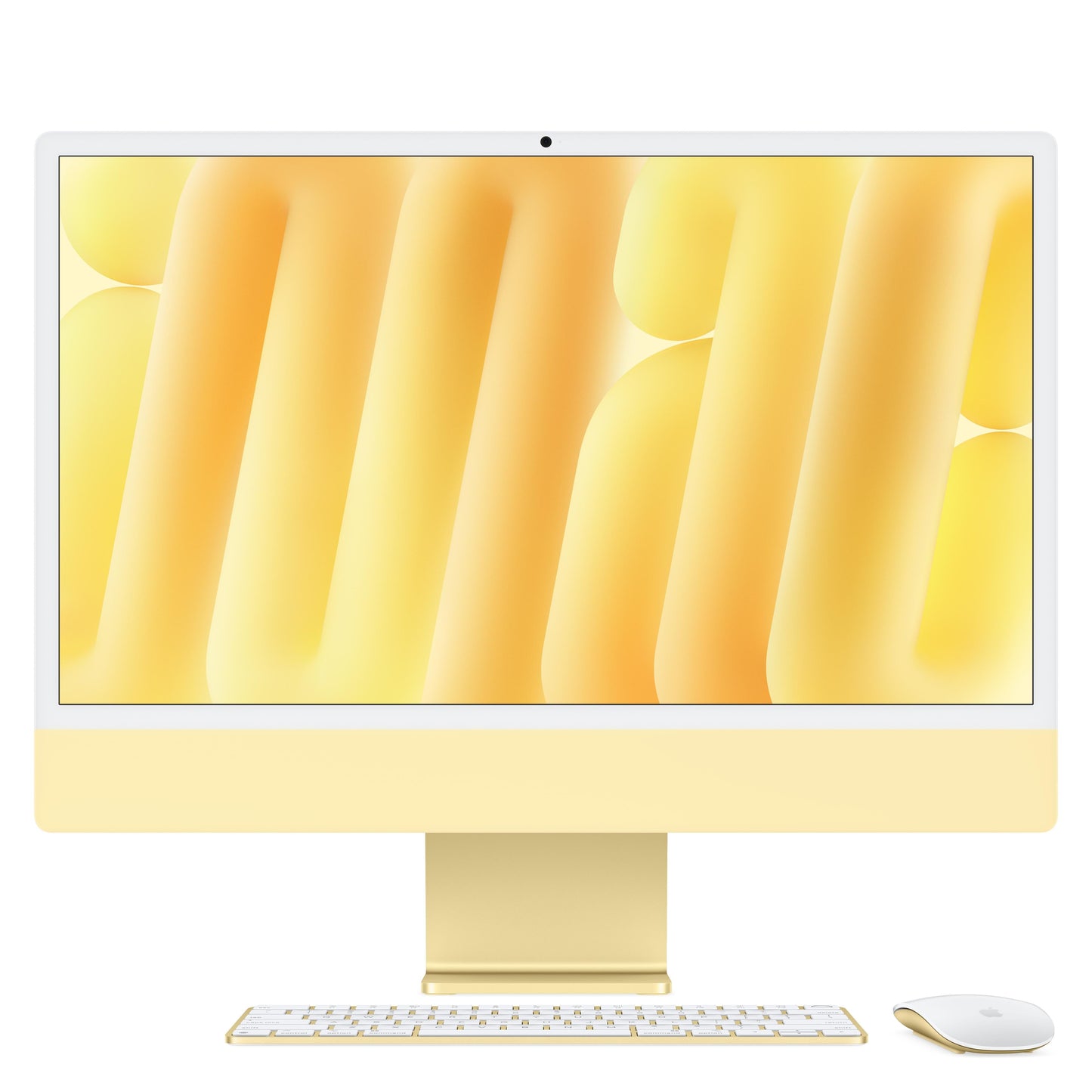 24″ iMac mit Retina 4.5K Display: Apple M4 Chip mit 10-Core CPU und 10-Core GPU, 512 GB SSD – Gelb