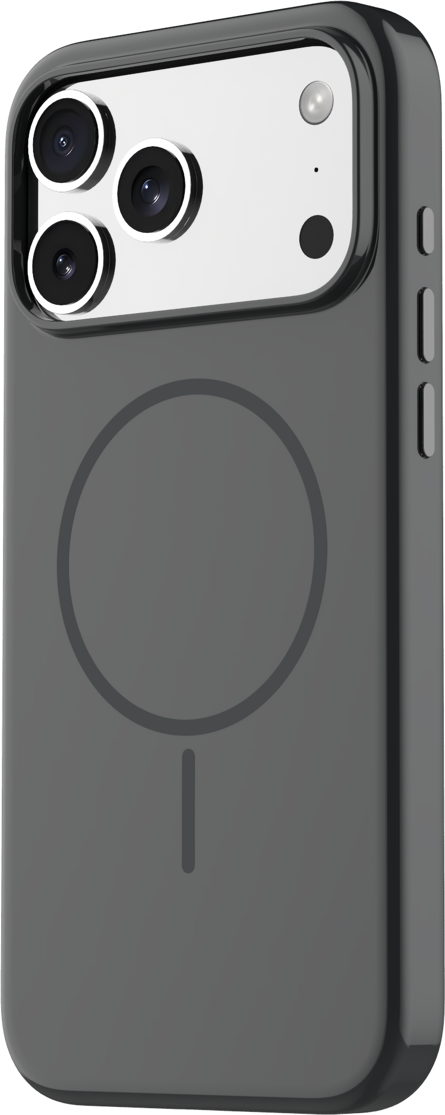 TEKNE Glanz-Hartschale für iPhone 17 Pro Max – Schwarz