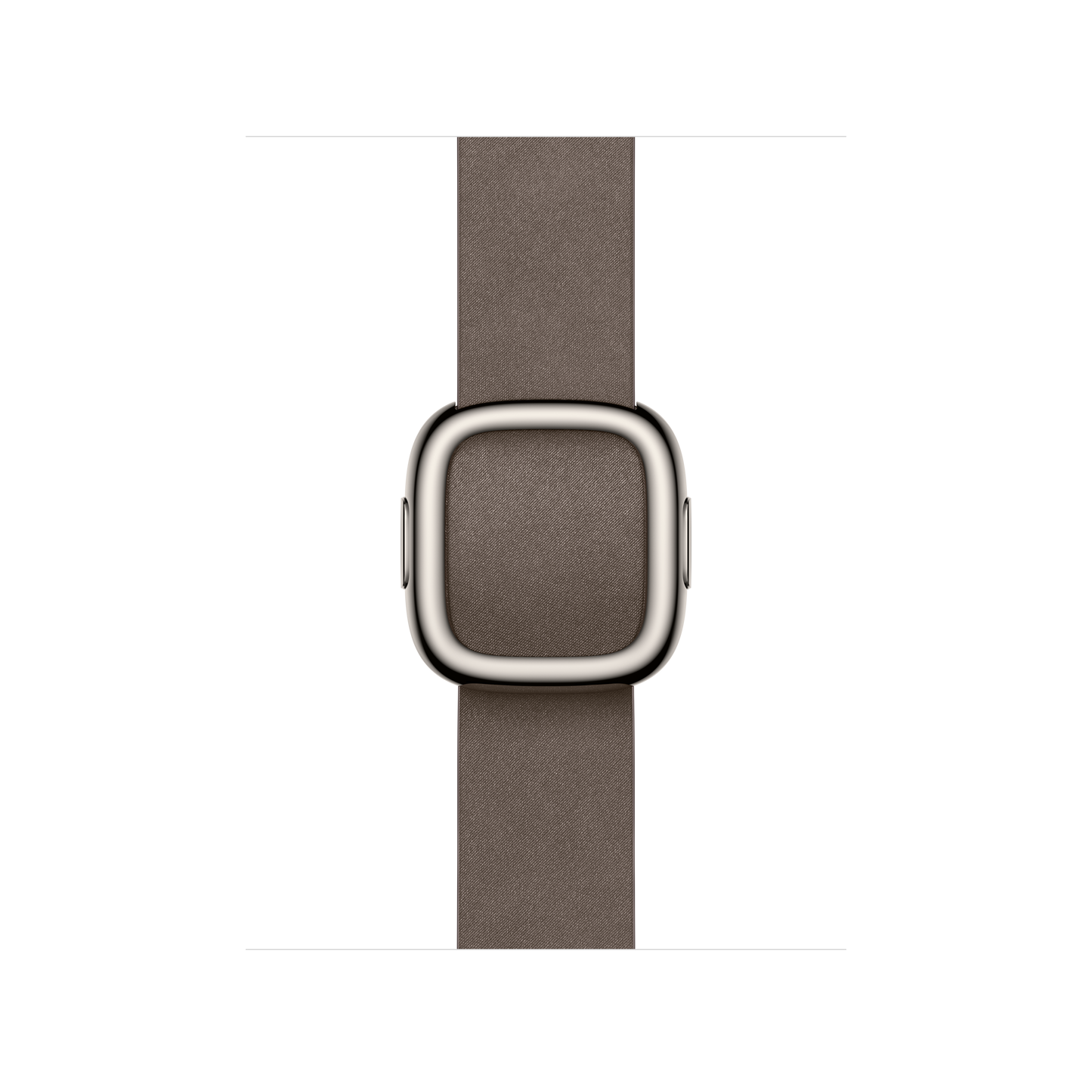 42mm Dunkelbraunes Modernes Lederarmband – Groß