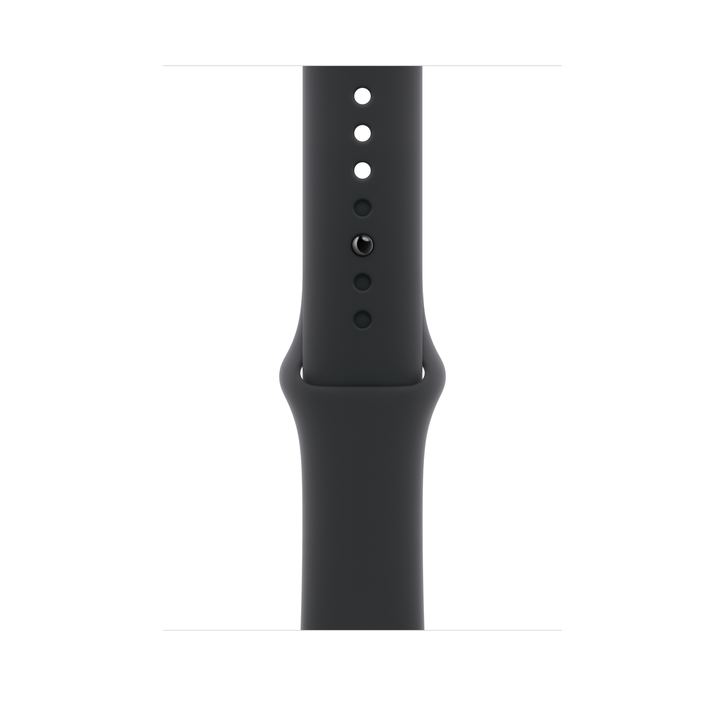 46 mm Schwarzes Sportarmband – S/M