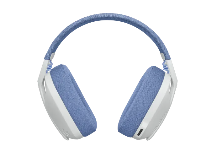 Logitech G435 Wireless Headset – Cremeweiß und Lila