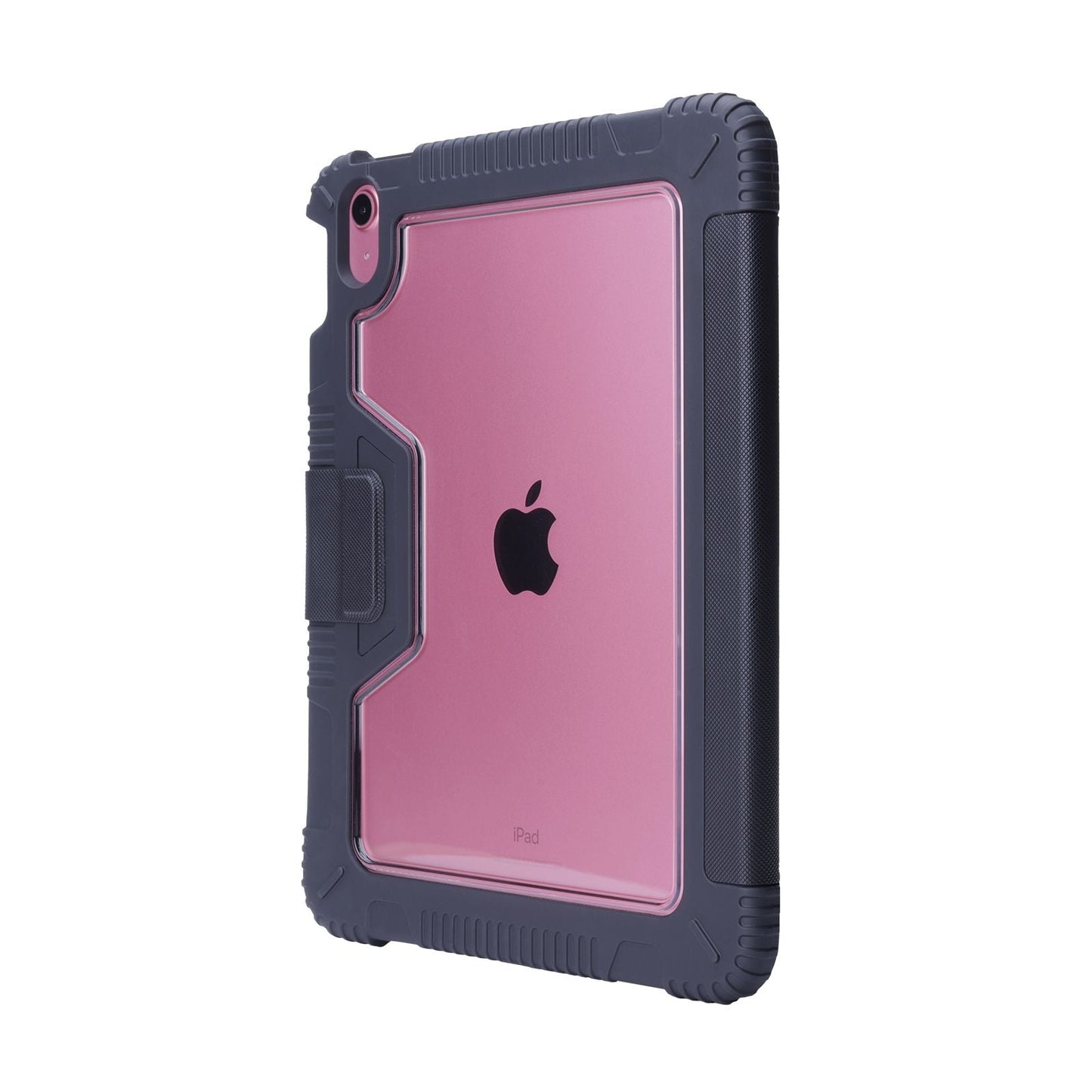 Tekne Stoßfeste Kunstlederhülle für iPad 10. Gen 10,9 Zoll | Standfunktion | Fallschutz – Schwarz