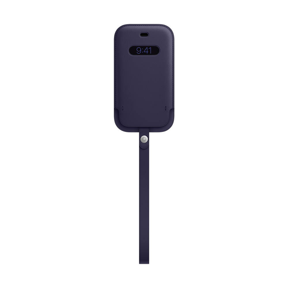 Apple Leather Sleeve mit MagSafe für iPhone 12 mini - Tiefviolett