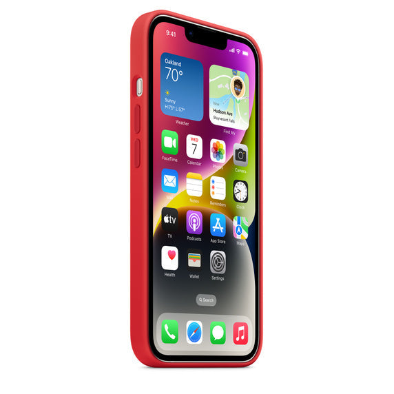Apple Silikon Case mit MagSafe für iPhone 14