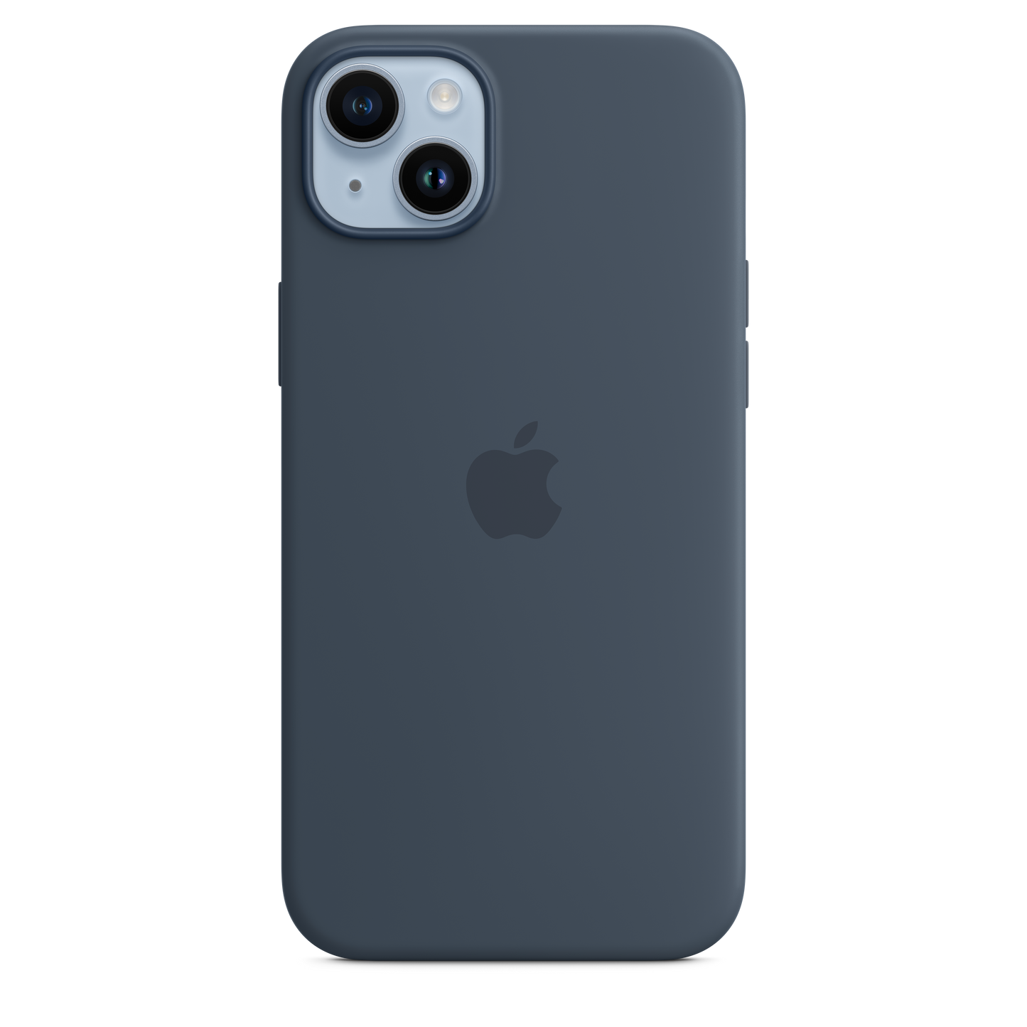 iPhone 14 Plus Silikon Case mit MagSafe - Sturmwolkenblau