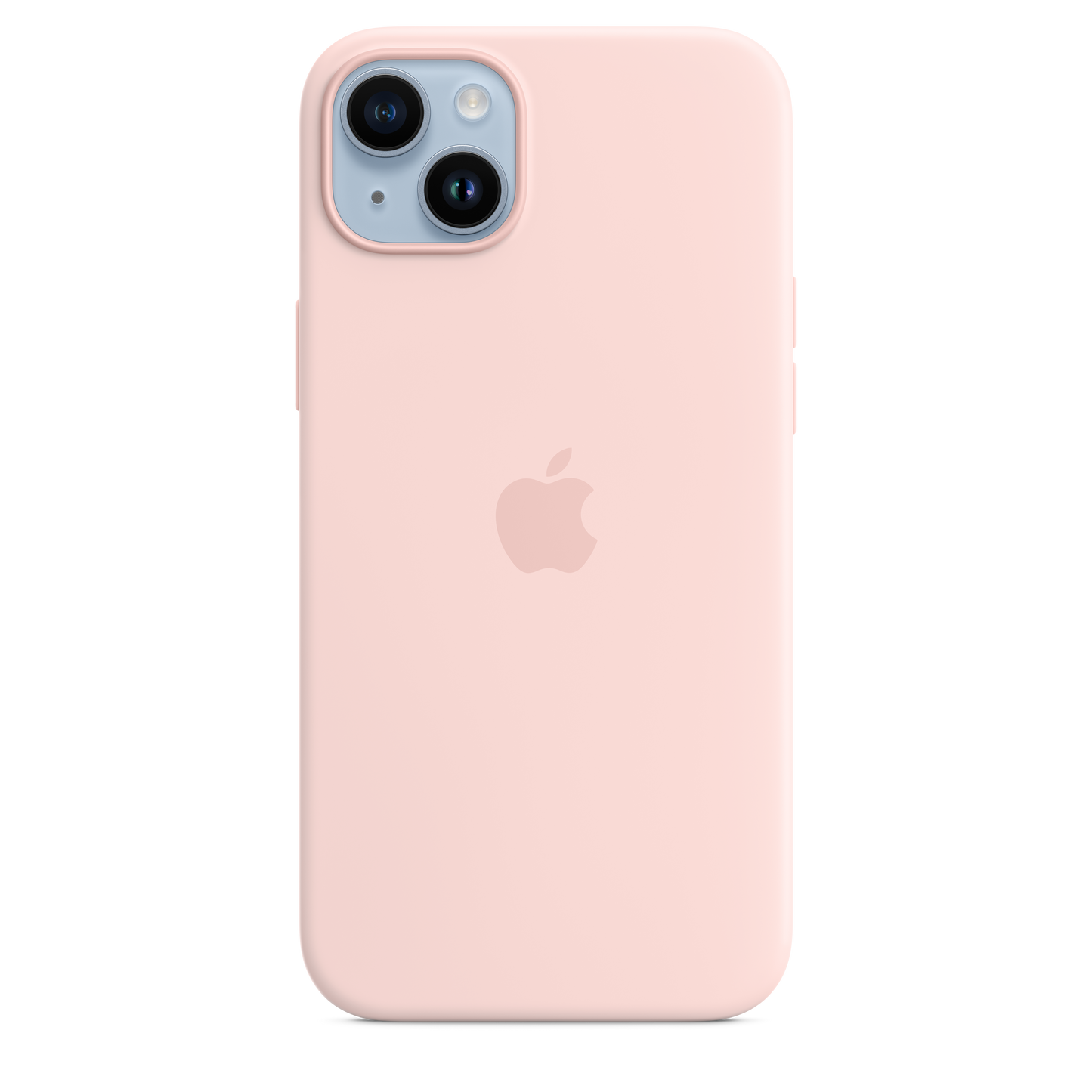 iPhone 14 Plus Silikon Case mit MagSafe – Kreide-Rosa