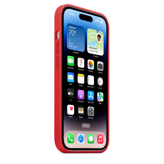 Apple Silikon Case mit MagSafe für iPhone 14 Pro