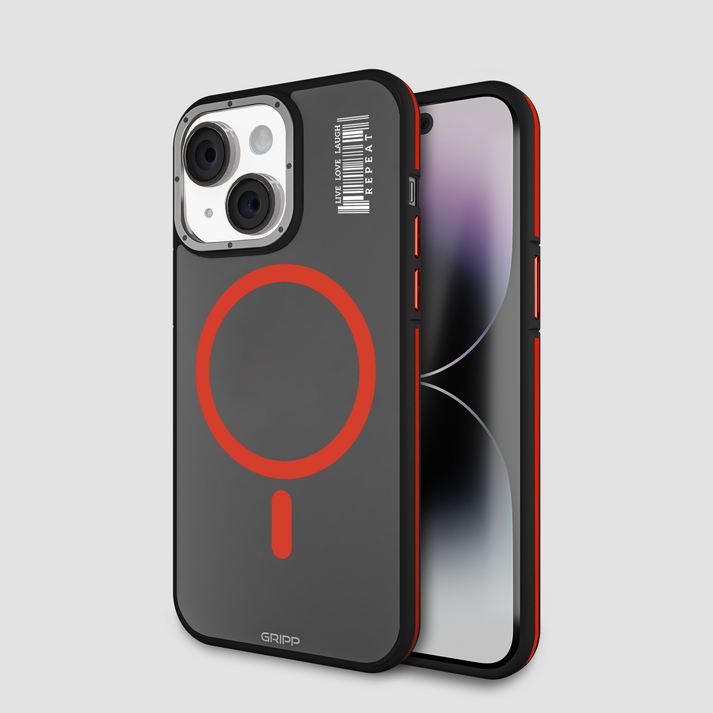Gripp Raigor Magsafe Hülle für Apple iPhone 15 (6.1) - Rot