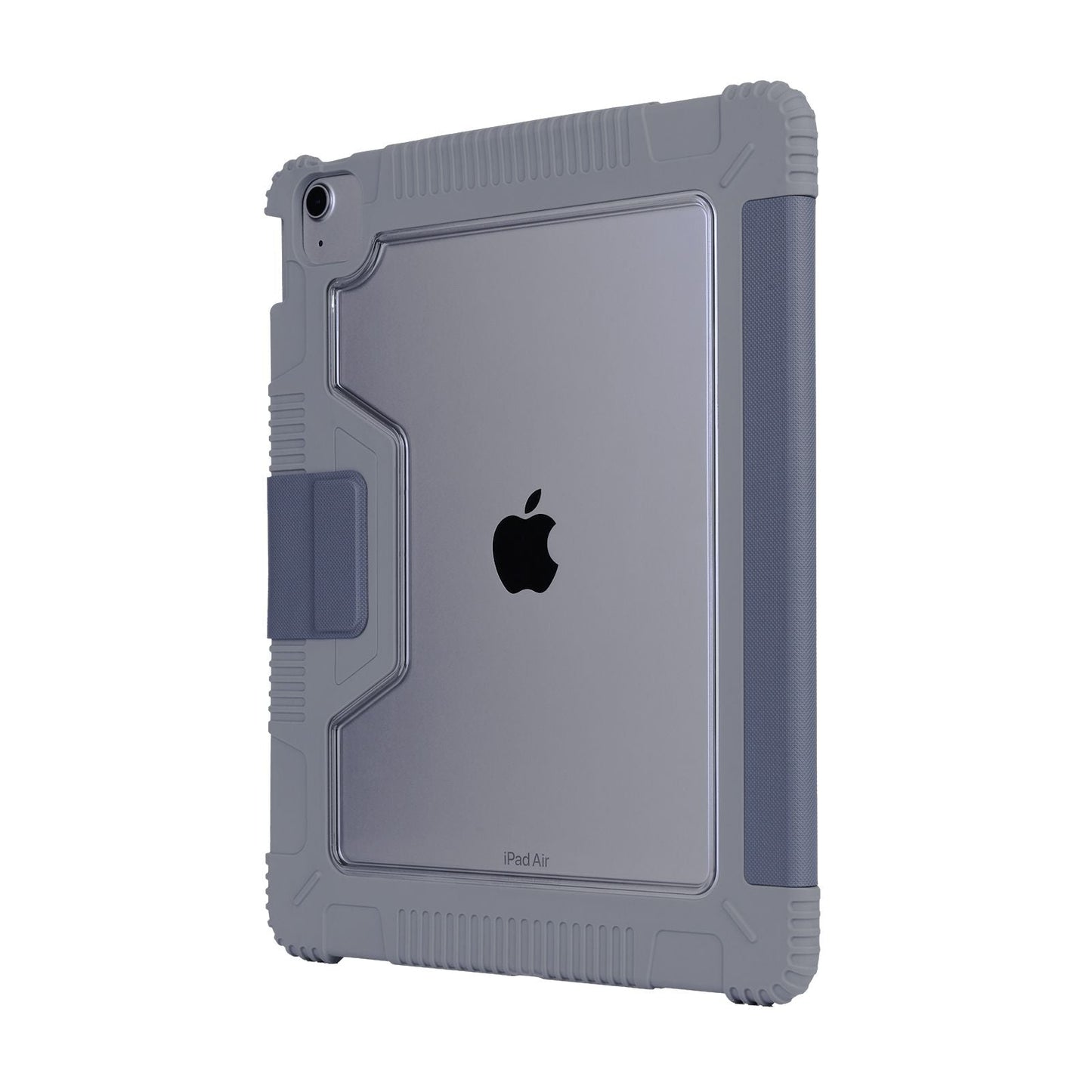 Tekne Stoßfeste Kunstlederhülle für iPad Air 13 M2 | Standfunktion | Fallschutz - Grau