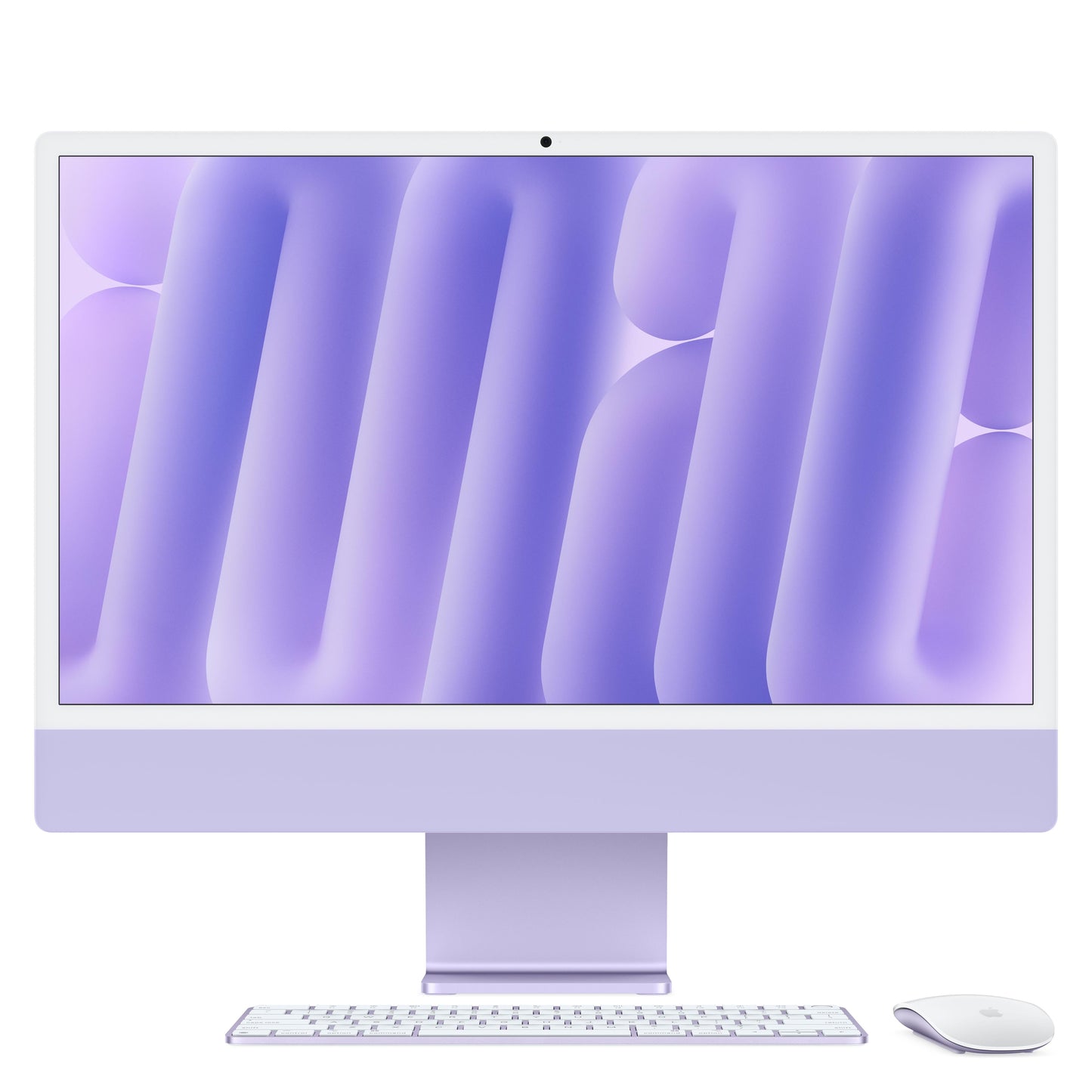 24″ iMac mit Retina 4.5K Display: Apple M4 Chip mit 10-Core CPU und 10-Core GPU, 512 GB SSD – Violett