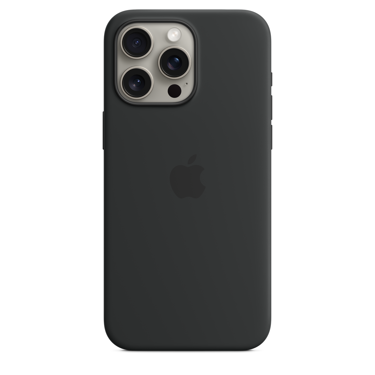 iPhone 15 Pro Max Silikon Case mit MagSafe – Schwarz