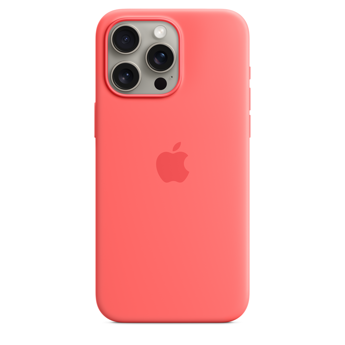 iPhone¬†15¬†Pro¬†Max Silikon Case mit MagSafe – Guave