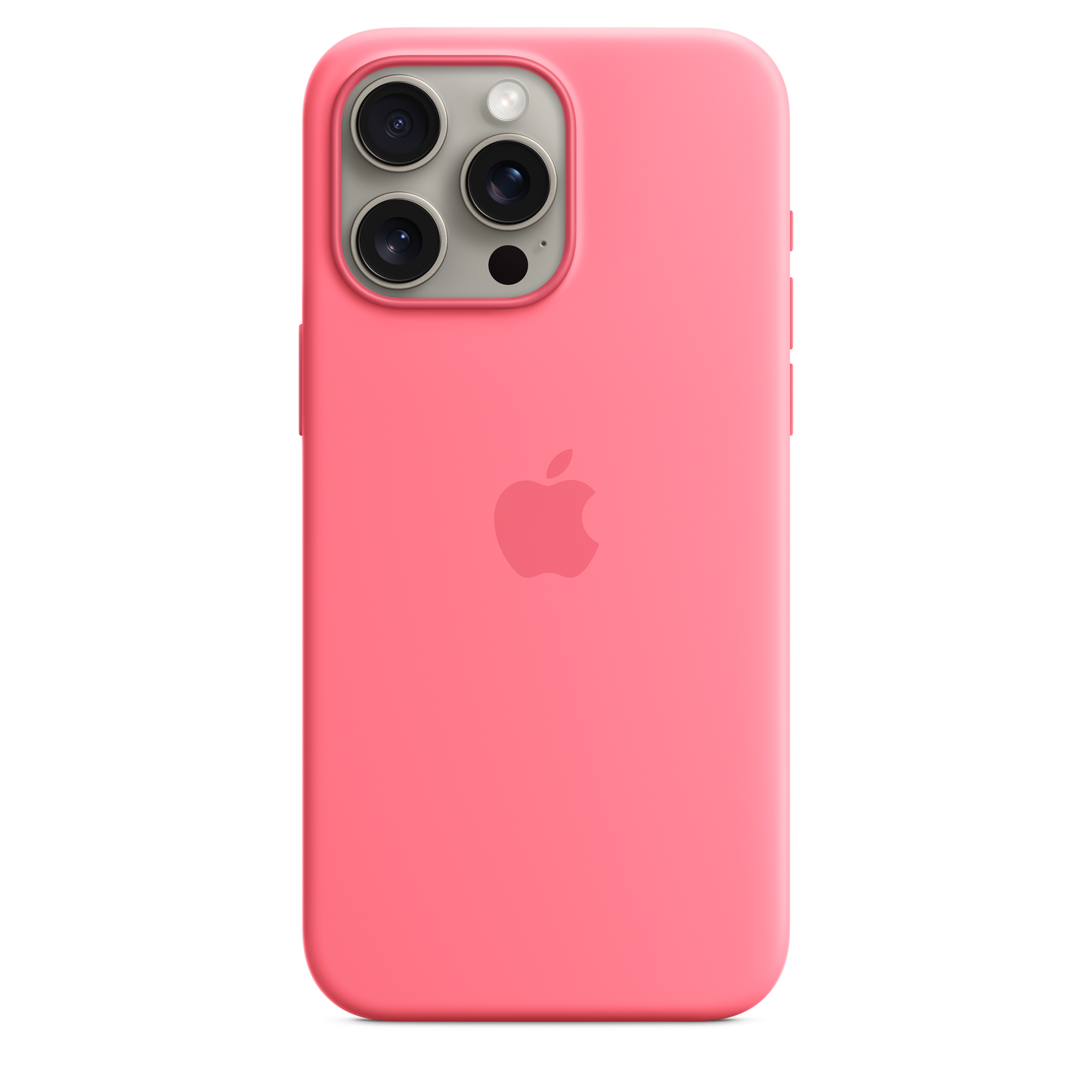 iPhone 15 Pro Max Silikon Case mit MagSafe - Pink