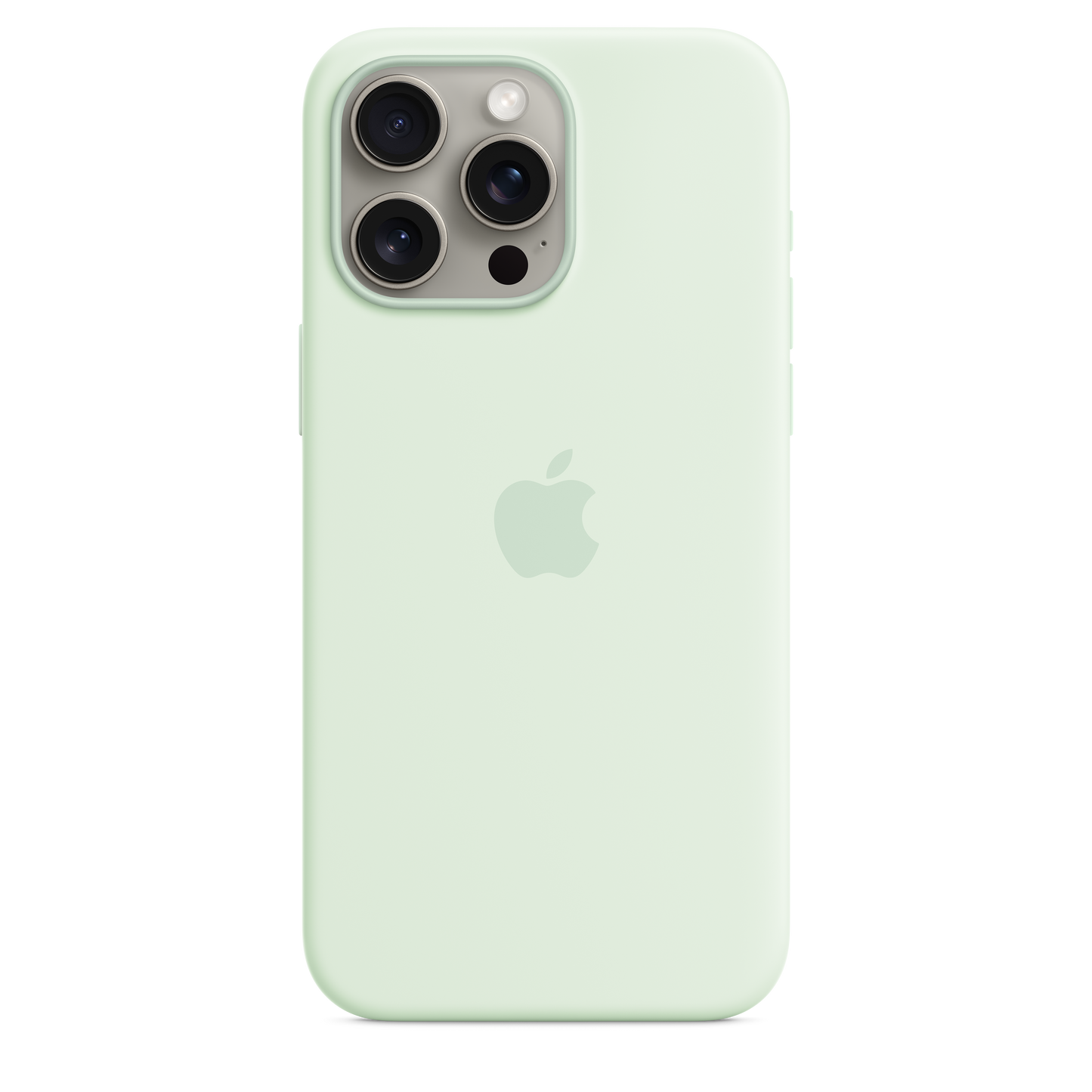 iPhone 15 Pro Max Silikon Case mit MagSafe – Soft Mint