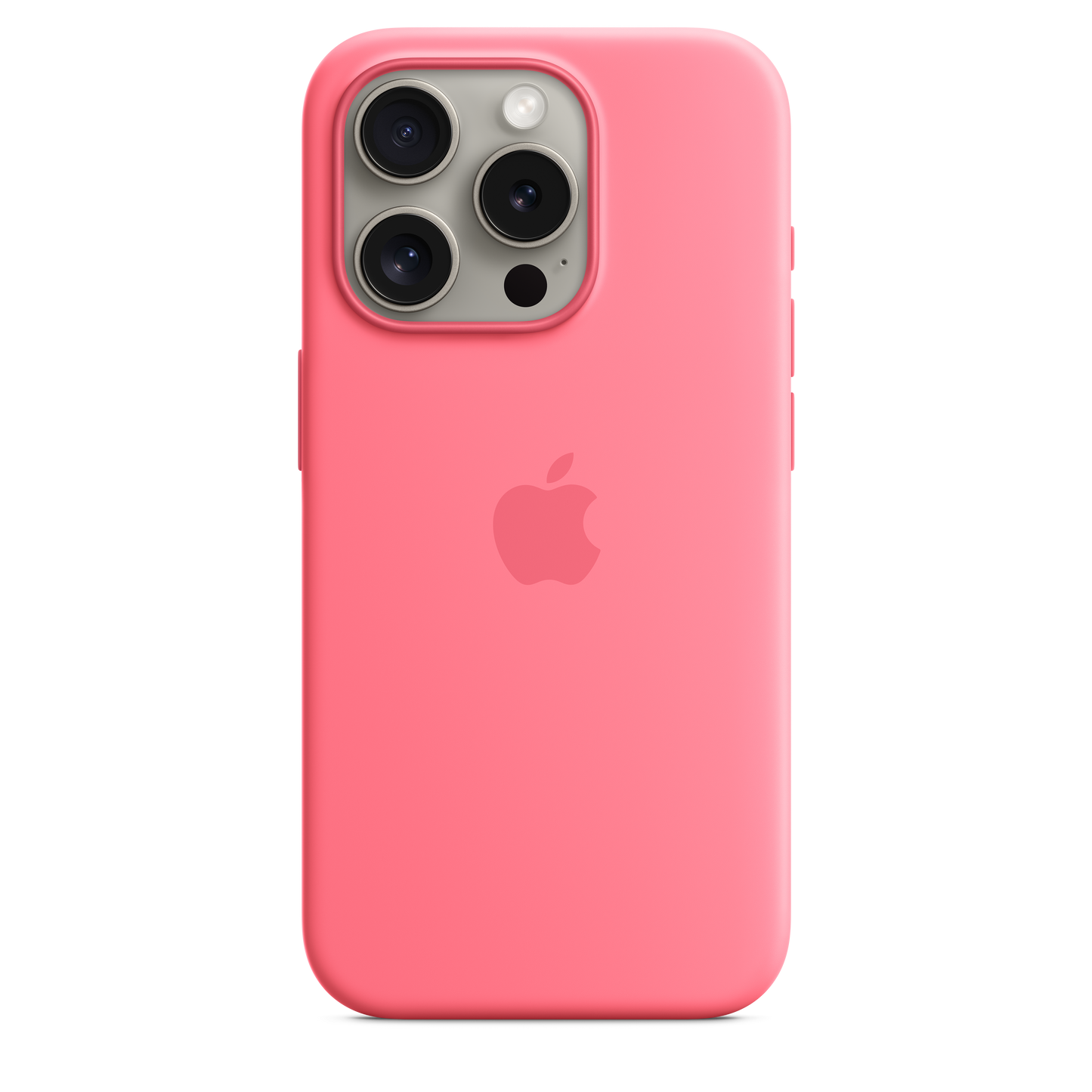 iPhone 15 Pro Silikon Case mit MagSafe – Pink