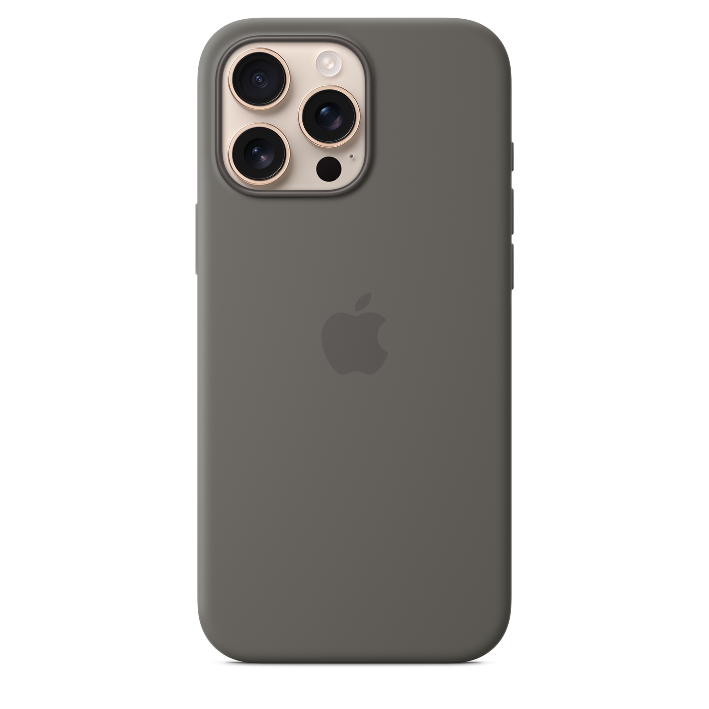 iPhone 16 Pro Max Silikon Case mit MagSafe - Steingrau