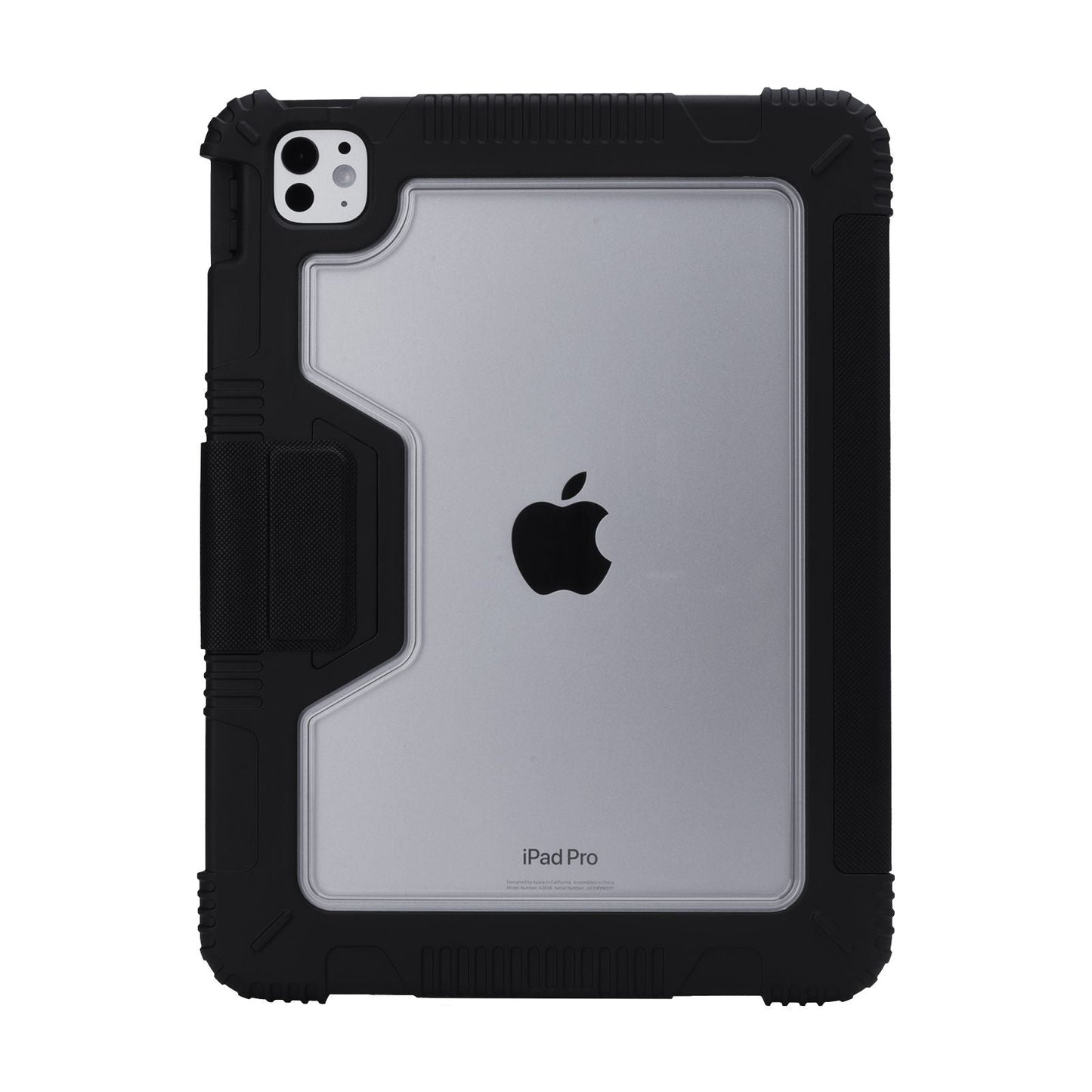 Tekne stoßfeste Kunstlederhülle für iPad Pro 11 M4 | Standfunktion | Fallschutz - Schwarz